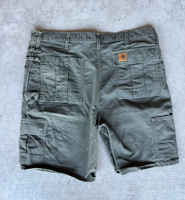 40 Olive Green Carhartt Denim shorts-J24