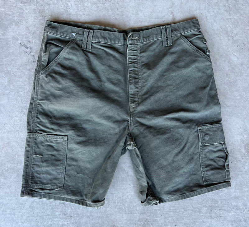 40 Olive Green Carhartt Denim shorts-J24
